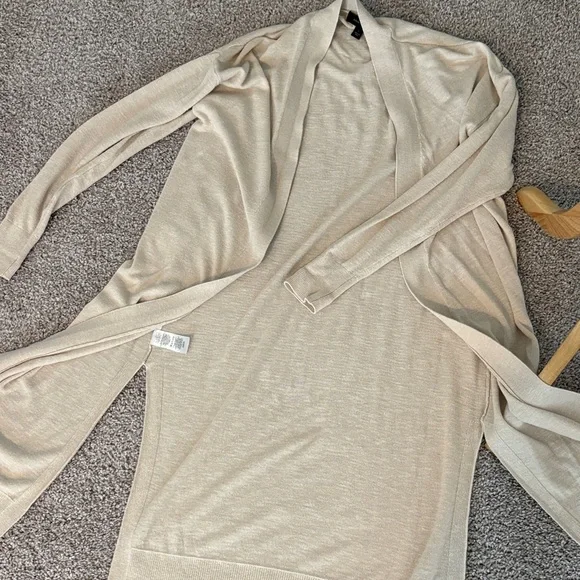 Ann Taylor Cream Long Cardigan - Picture 6 of 6